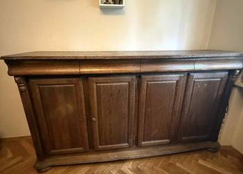 Komoda dębowa wysokość 110cm, szerokość 200cm.