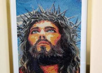 Jezus w cierniowej koronie - haft diamentowy