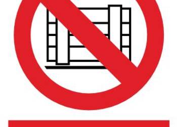 Naklejka BHP Nie zastawiać GC087