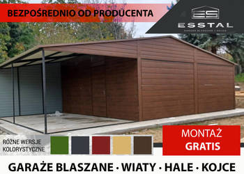 Garaż Blaszany , Garaże Blaszane , Wiaty , Hale - ESSTAL