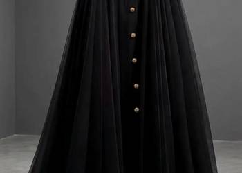 Spódnica maxi na gumie tiul- długa, rozciągliwa, elegancka L