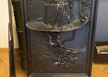 obraz ze skóry bardzo duży 80 cm na 110 cm