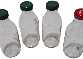 Butelka szklana, 300ml, 6,2x16,5cm, 4szt. (Kreatywne, szkło)