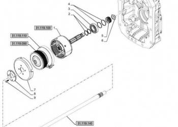 New Holland T6070 Wałek sterujący 84240107