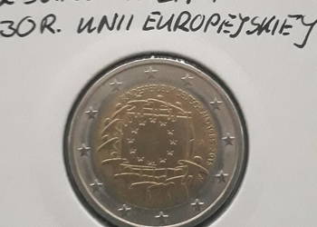 2  Euro Niemcy 30 r. Unii Europejskiej 2015 r. men. J