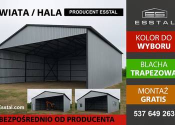 Garaż - OTWARTY  | Wiata | Hala | Garaż Blaszany| Magazyn- ESSTAL-
