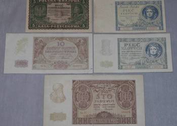Zestaw banknotów polskich - 6szt.