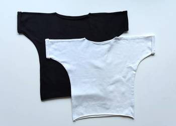 2 Pack T-shirt Black & White Unisex 92/110 Poli Oli