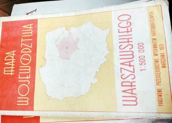 Mapa województwa warszawskiego historyczne Waszaw księgarnie Mapa województwa warszawskiego historyczne Waszaw księgarnie