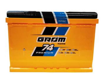 Akumulator  74Ah 680A EN PRAWY PLUS GROM RACING