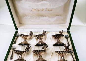 Solniczki  Posrebrzane Amory Grajki Muszle