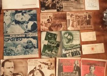 Rozkładówka filmowa reklama PRL l.50te Zaproszenie m.in. Józef Stalin. Konc