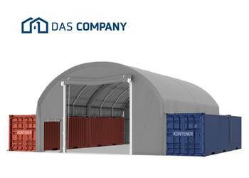 8x12m Namiot ZADASZENIE do kontener WEJŚCIE+WJAZD