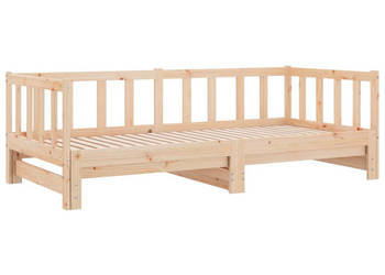 Łóżko dzienne rozsuwane lite drewno sosnowe 90x200 cm WM-836156