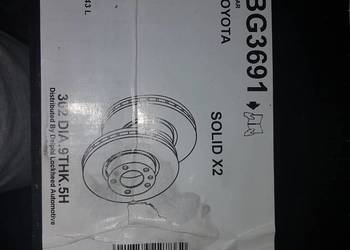 Toyota rav4  tarcze hamulcowe TYŁ delphi