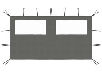 Ścianka z oknami do altany 4x2 m antracytowa WM-3070423