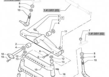 New Holland T6010 Przedłuźenie 82028120
