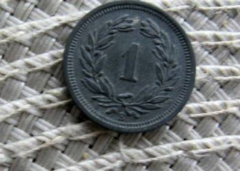 Szwajcaria 1 Rapen 1944r - Cynk