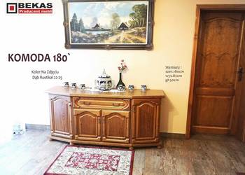 Śliczna komoda 180` Dąb Rustikalny Producent Bekas Meble StyLOVE dąb Złoty