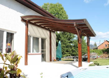 Konstrukcja wiaty 450cm x 610cm altana taras poliwęglan