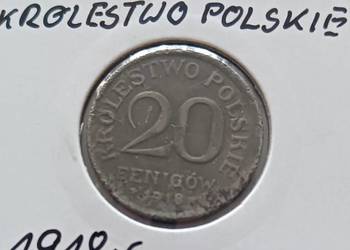 20 Fenigów Królestwo Polskie 1918 r.