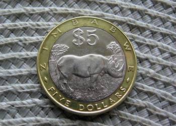 Zimbabwe 5 Dolarów 2002r