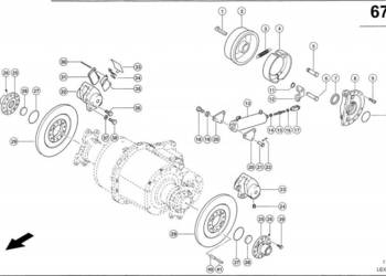 Claas Lexion 600 BĘBEN HAMULCOWY 0002606860 (Napęd jezdny; hamulce)