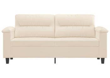 Sofa 2-osobowa beżowy 140 cm tapicerowana mikrofibrą WM-359566