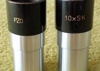 Okulary mikroskopowe PZO Warszawa 10xSK para z lat 70/80.