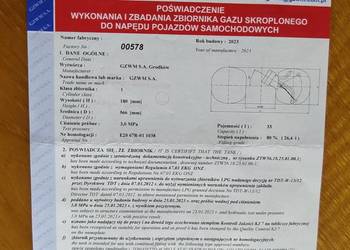 Butla LPG 33l. Ważna 31-01-2033