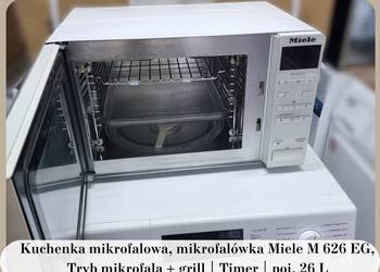 Kuchenka mikrofalowa Miele M 626 EG, Tryb mikrofala + grill, poj 26 L