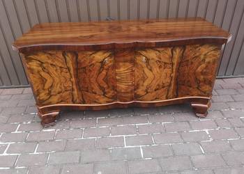 Komoda/ Szafka RTV ART-DECO Orzech Niska Stara Antyk Po Renowacji.