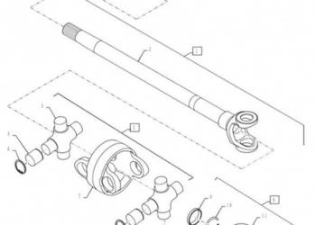 New Holland T6090 T6070 Reman-axle, mfd 191814A9R