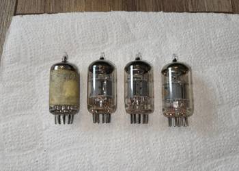 Lampy elektronowe: PCF802 (sparowane), cena za 4 szt.