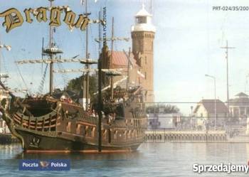 KARTKA POCZTOWA - KASZUBY - USTKA DRAGON STATEK WYCIECZKOWY