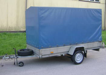 Przyczepka przyczepa Rydwan 300x150 z plandeka zarejestrowana RESORY
