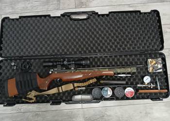 Wiatrówka Air Arms S400 4,5mm po tuningu+ dodatki - Pełny zestaw
