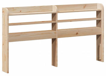 Wezgłowie do łóżka z półkami 140 cm lite drewno sosnowe WM-850950