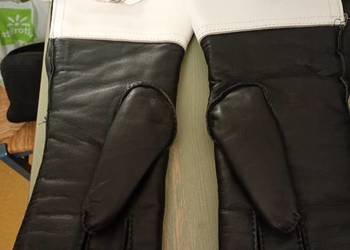 Rękawice skóra policja PRL