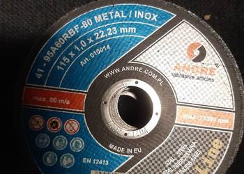 Tarcza do cięcia stali 115x1x22 ANDRE