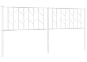 Metalowe wezgłowie białe 180 cm WM-374522