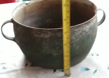 Przedwojenne żeliwne  naczynie