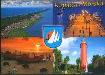 Kart. Pocz. Krynica Morska - Widoki  z koresp.  2013