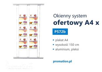System witrynowy A4 x6 na oferty biura nieruchomości i ogłoszenia