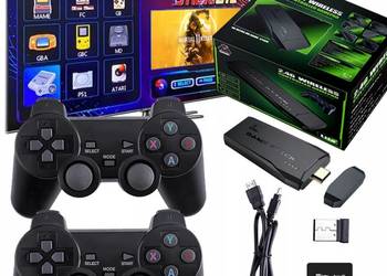 Gra Telewizyjna 20000 Gier 2 Pady HDMI GRY PS1 Konsola PREZENT