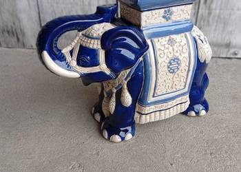 kwietnik , duży słoń ceramiczny / 570