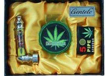 Lufka + Młynek + 5 Sitek Zestaw Prezentowy dla Palacza Gentelo