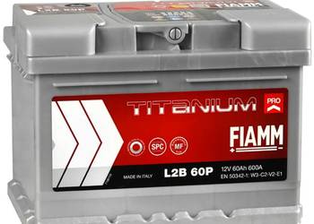 Akumulator 12V 60Ah 600A FIAMM TITANIUM PRO Prawy Plus