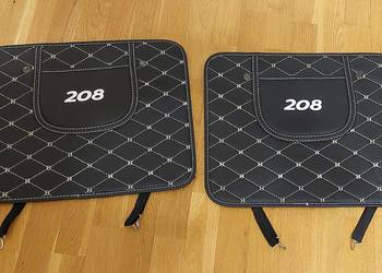 Skórzane nakładki ochronne na fotel samochodowy przeciw kopaniu dla Peugeot