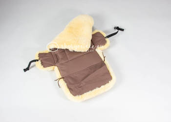 Wkładka do fotelika z zapięciem / Brązowa / 60x80